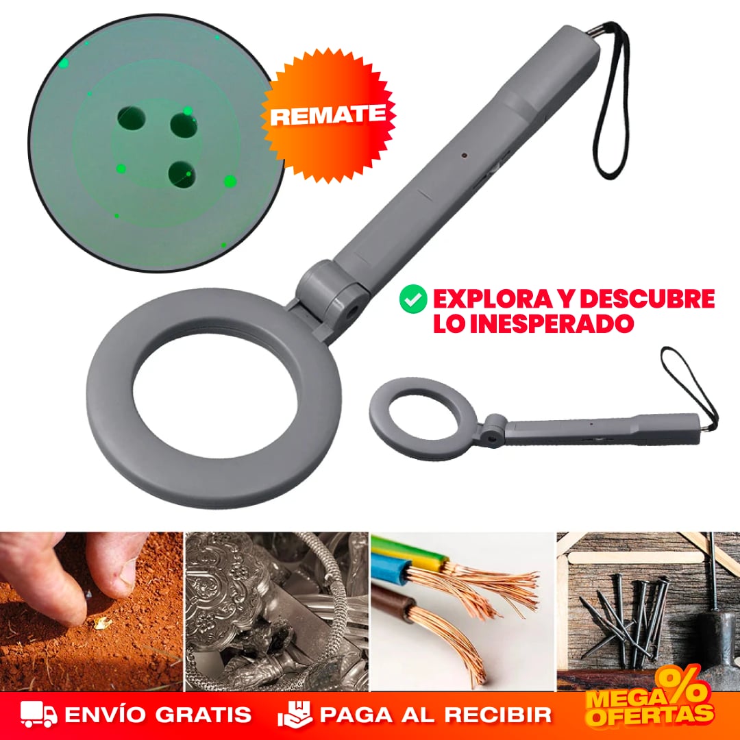 DETECTOR DE METÁLES PORTÁTIL