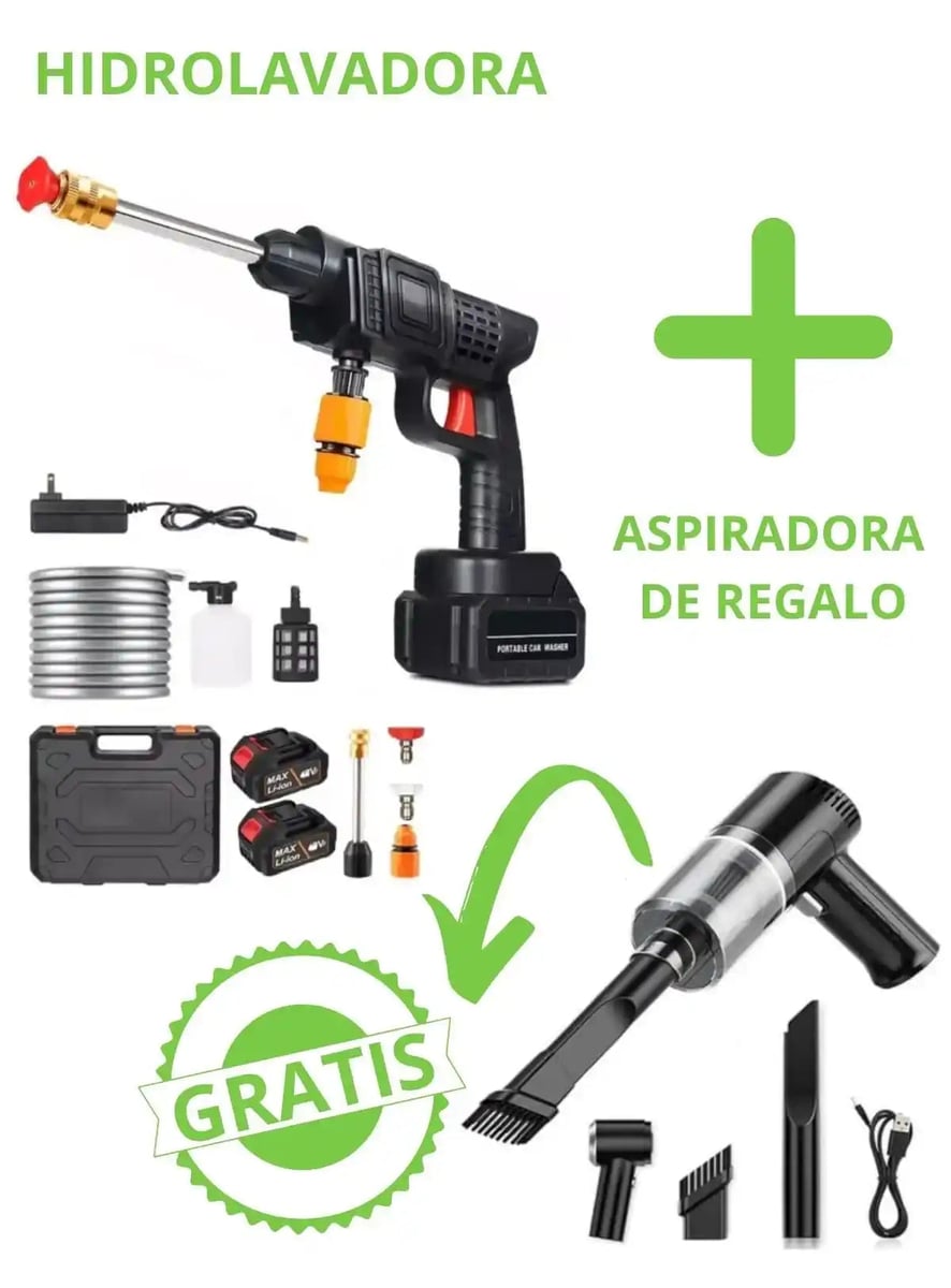 Hidrolavadora + Aspiradora de OBSEQUIO con ENVIO GRATIS hasta la puerta de tu CASA