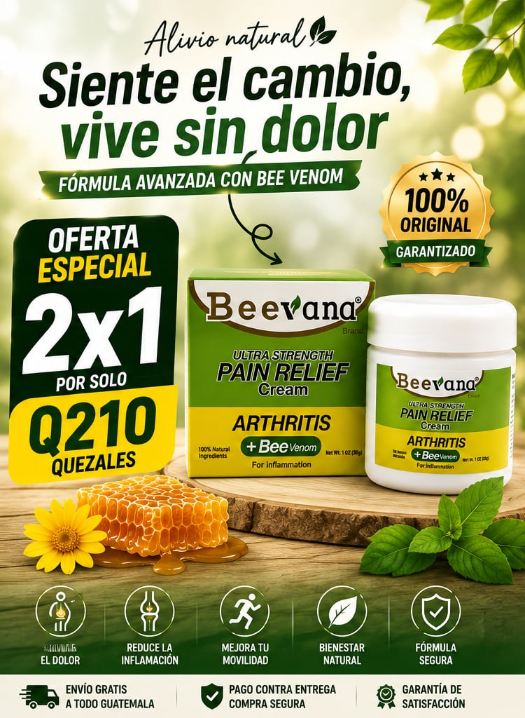 Crema Alivio Articular con Veneno de Abeja - 2 UNIDADES DE BEEVANA™ x Q210 + ENVIO GRATIS