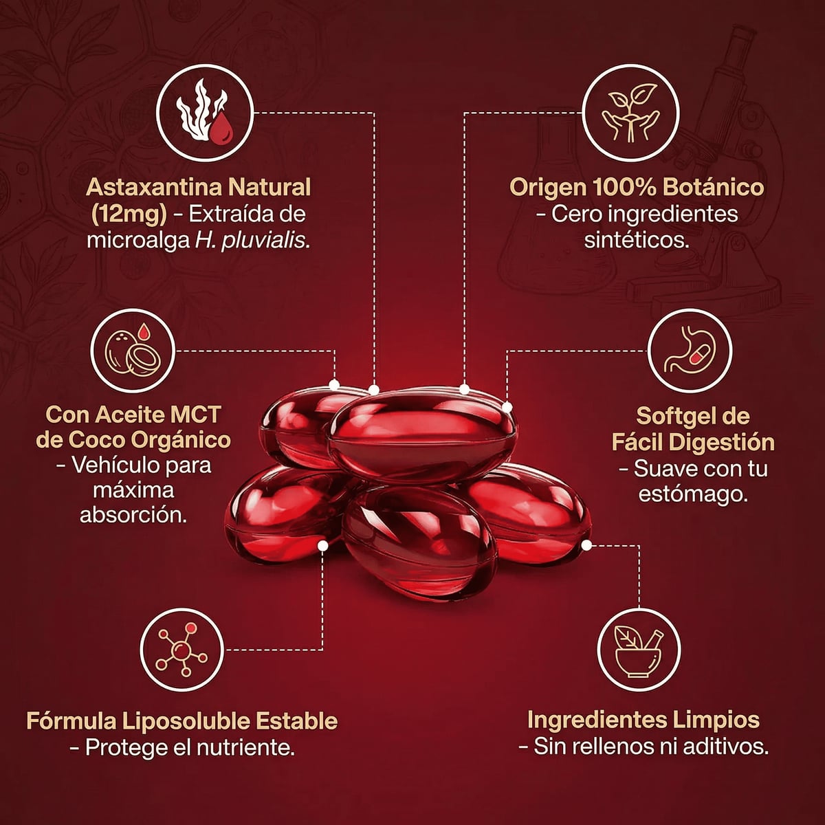 Astaxantina - El Antioxidante Maestro para tu Visión, Piel y Energía.