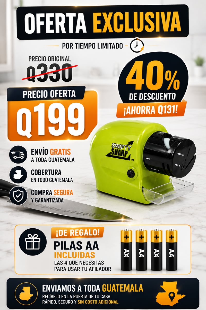 Afilador Eléctrico Profesional | Cuchillos y Tijeras Como Nuevos | 40% OFF + Envío GRATIS