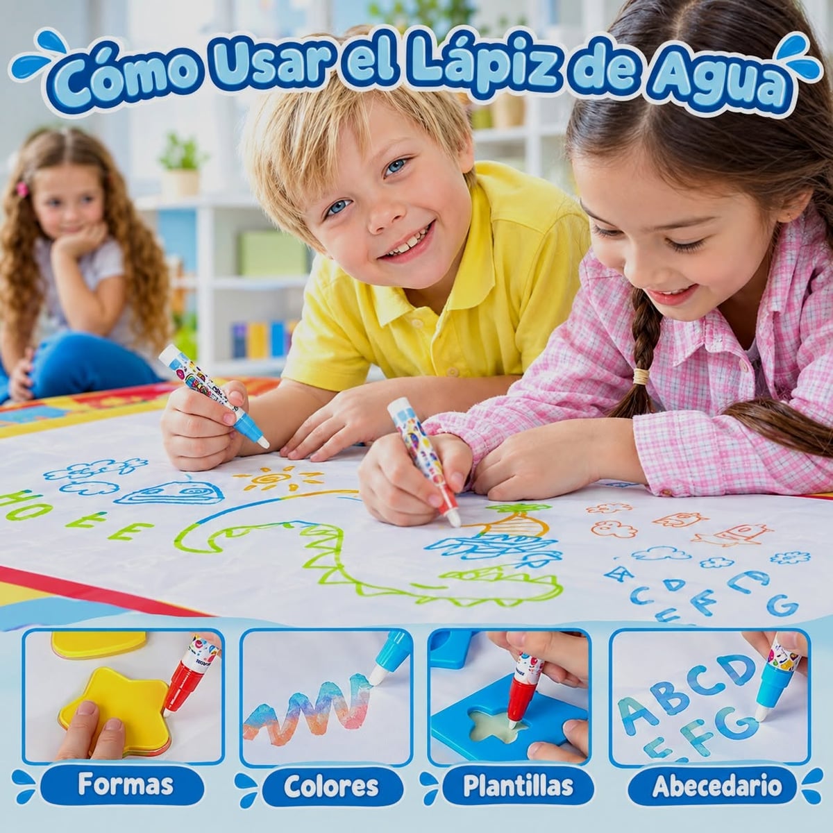Lienzo Mágico de Agua: ¡Diversión sin manchas!