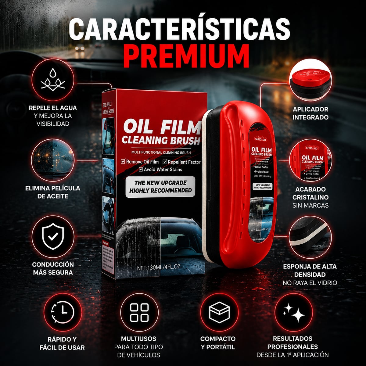 ClearDrive™ Limpiador y Repelente de Lluvia para Vidrios de Auto 🚗 + ENVÍO GRATIS 🚚