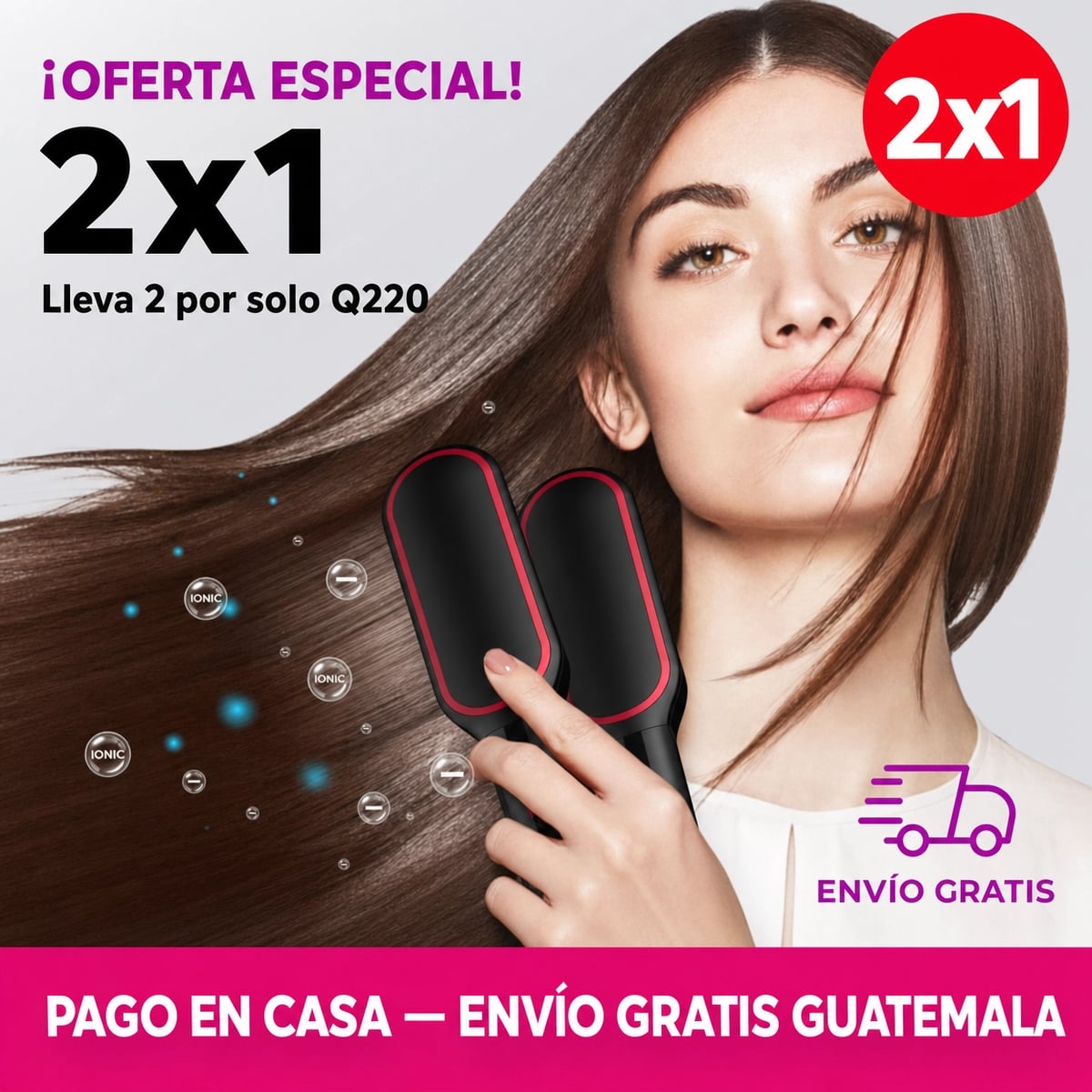 Cepillo Alisador Profesional Ionic