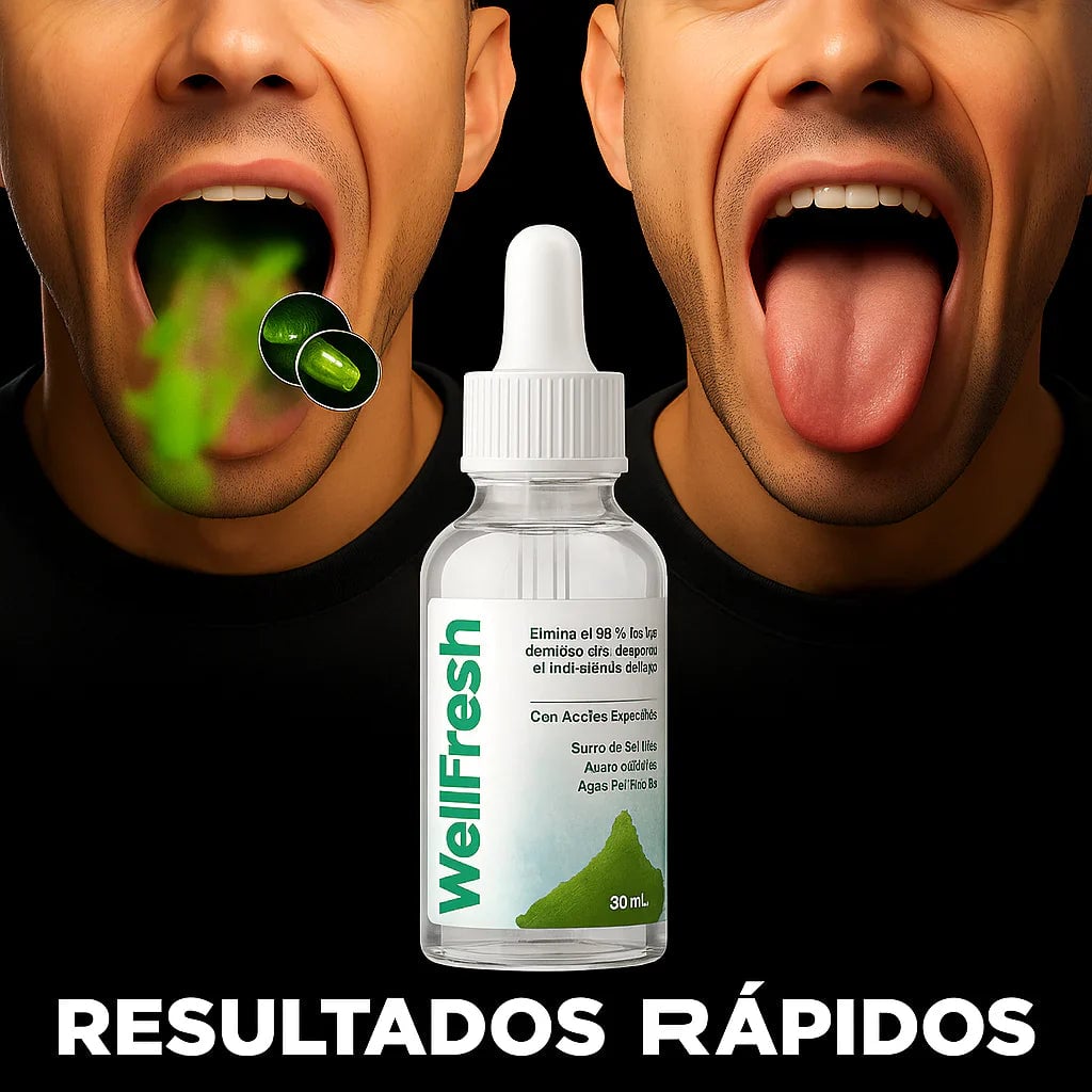 ¿Tienes Mal Aliento? Elimínalo Con Wellfresh + ENVÍO GRATIS