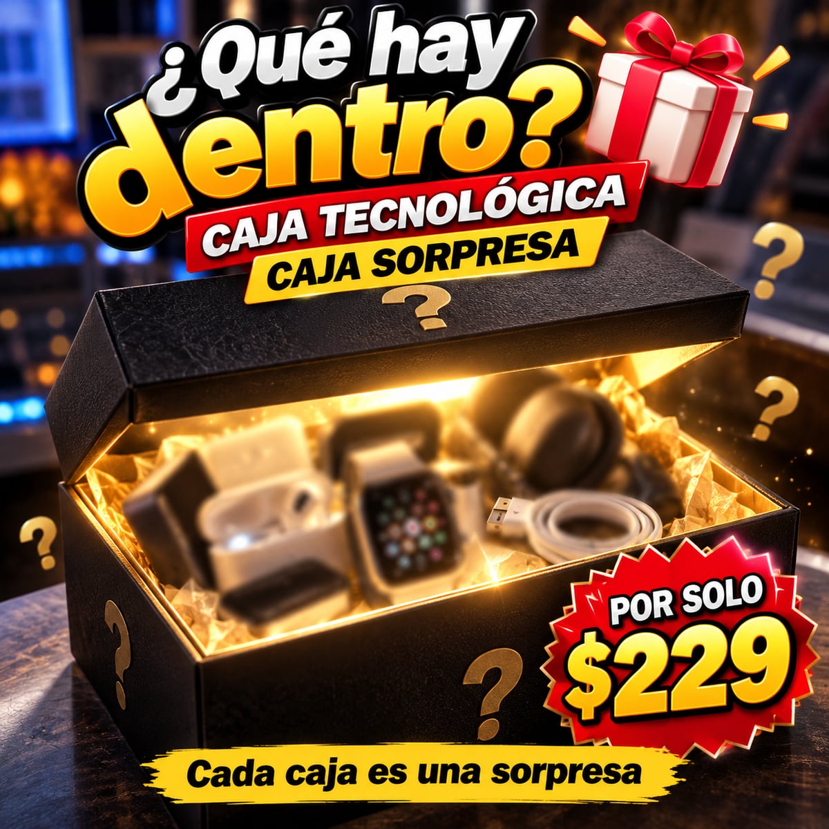 🔥OFERTA EXCLUSIVA 🔥- CAJA MISTERIOSA PREMIUM AMAZON EDICIÓN TECNOLOGIA + ENVIO GRATIS A TODA GUATEMALA 🇬🇹🎁
