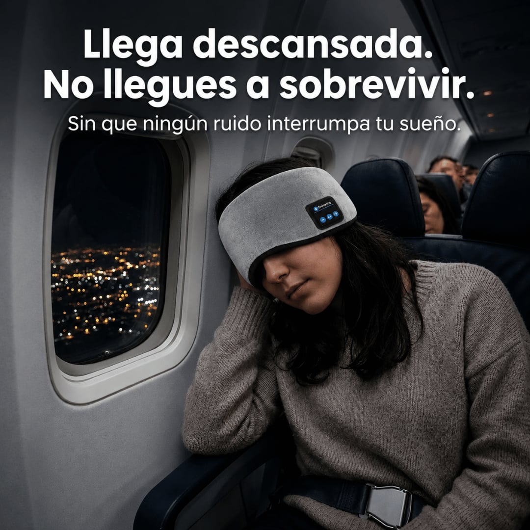 Antifaz Para Dormir con Bluetooth - Relájate y descansa mejor con sonido envolvente