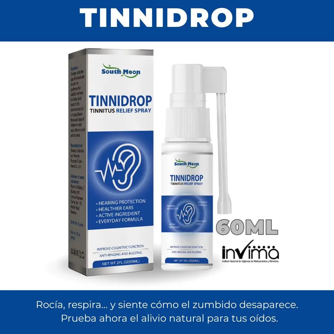 TINNIDROP | SPRAY PARA EL ALIVIO AUDITIVO INMEDIATO