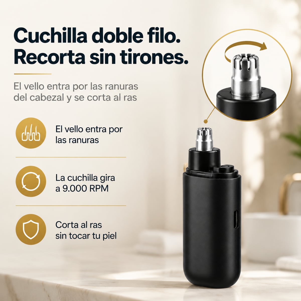 Afeitadora Electrica Portátil - Elimina esos pelillos imposibles
