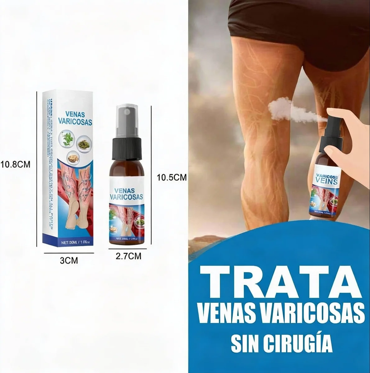 Spray Milagroso Para Venas Varicosas🦵✨