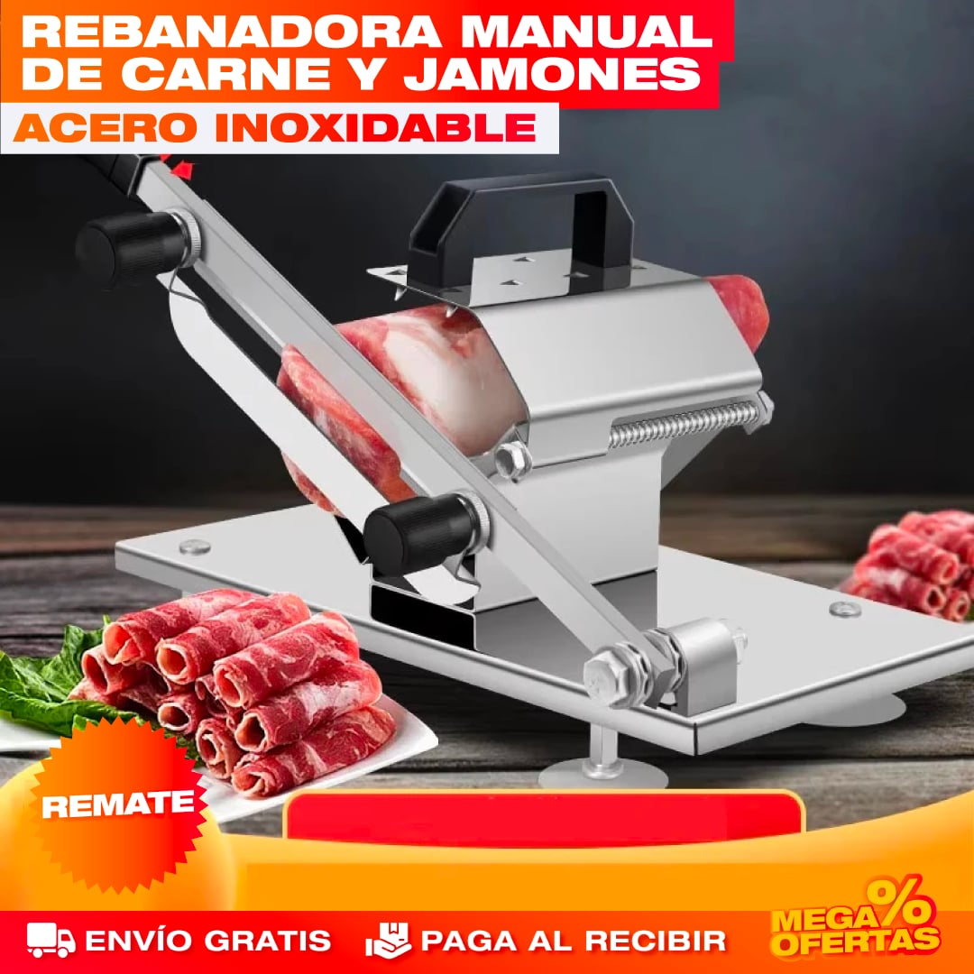 REBANADORA DE CARNE Y JAMONES PORTABLE