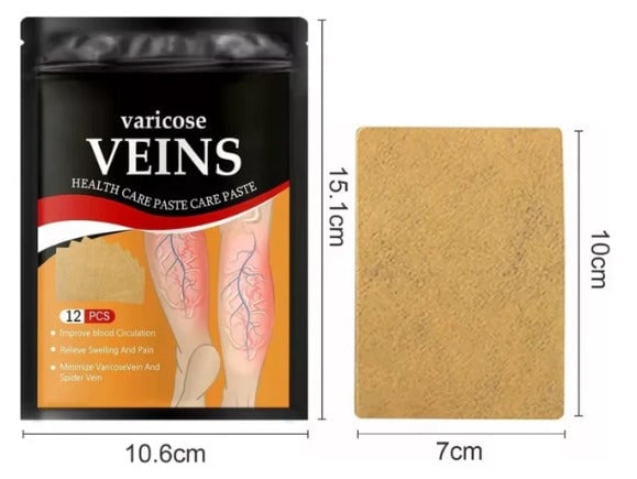 ULTIMAS UNIDADES - PARCHES PARA VÁRICES - OLVIDATE DE TUS PIERNAS CANSADAS - VEINS CARE 2x1!!! 24 UNIDADES