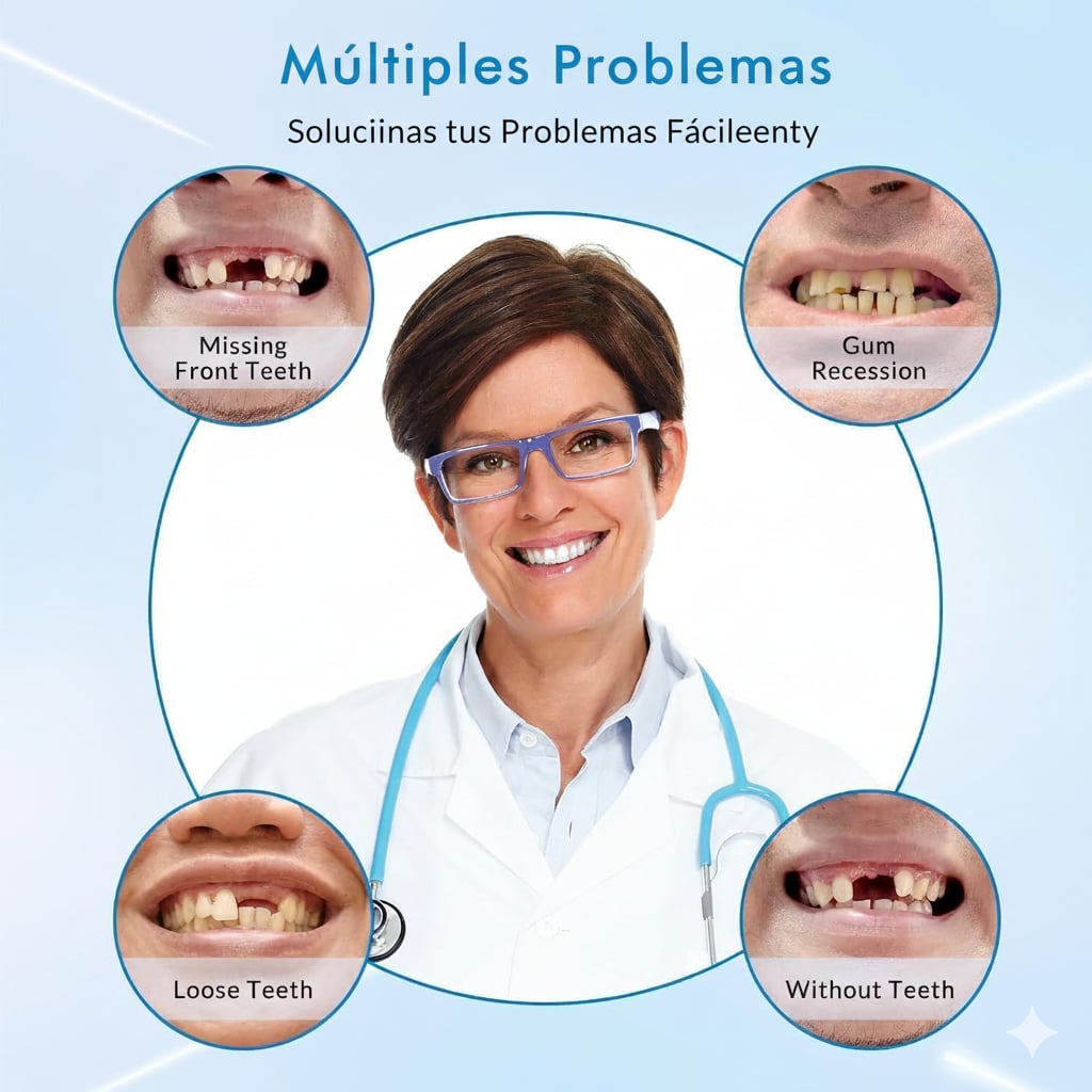 🌟Dentadura ajustable para una sonrisa natural y segura🌟. Envío Gratis🚚