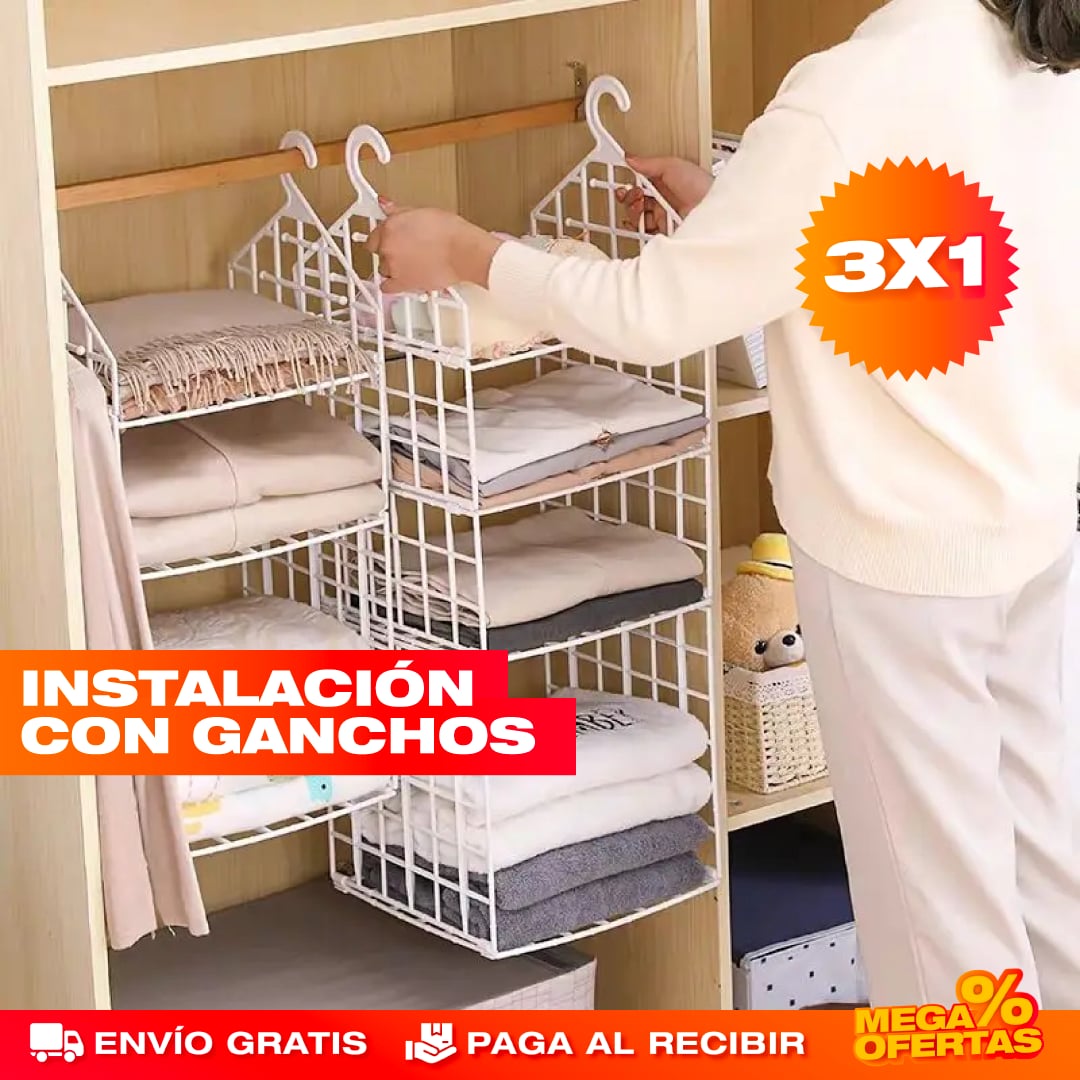 PROMO X3 ESTANTE COLGANTE PORTÁTIL