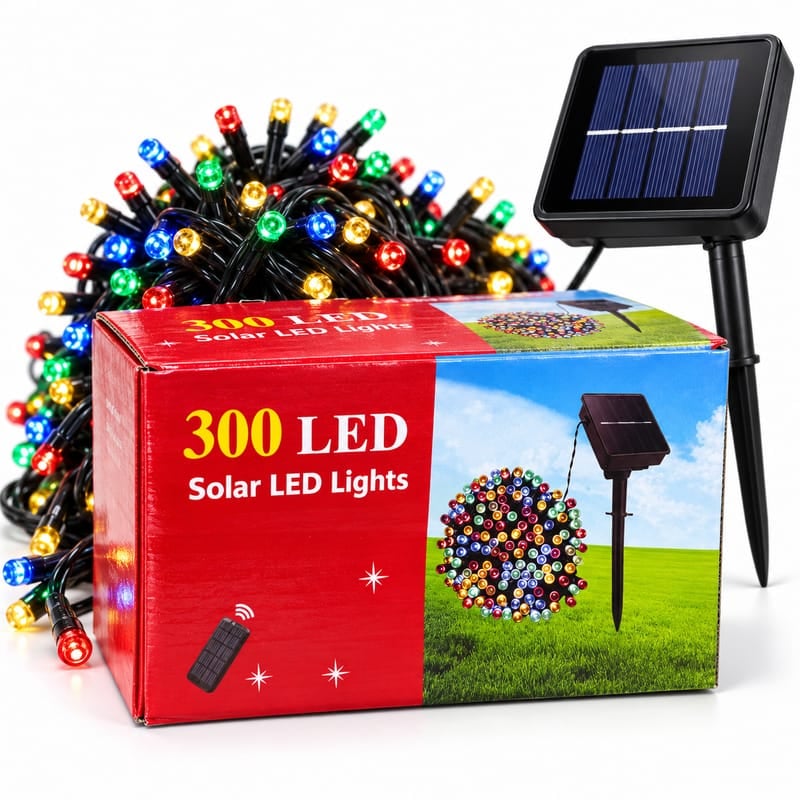 luces navideñas solares