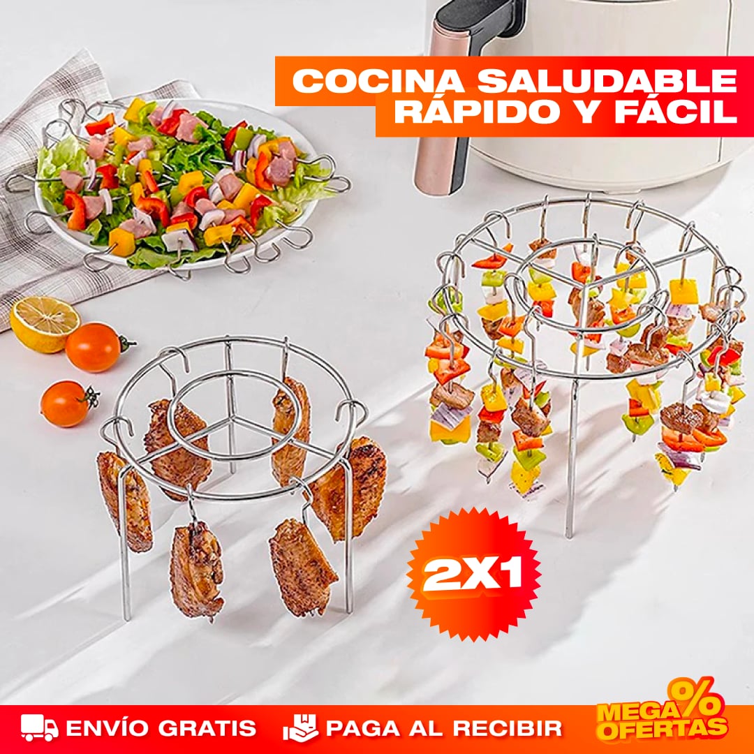 PROMO 2X1 PARRILLAS VERTICAL PARA PINCHOS EN AIR FRYER