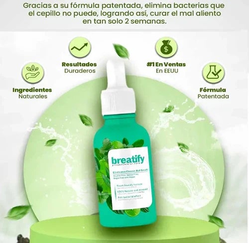 BREATIFY ™ GOTAS CONTRA EL MAL ALIENTO