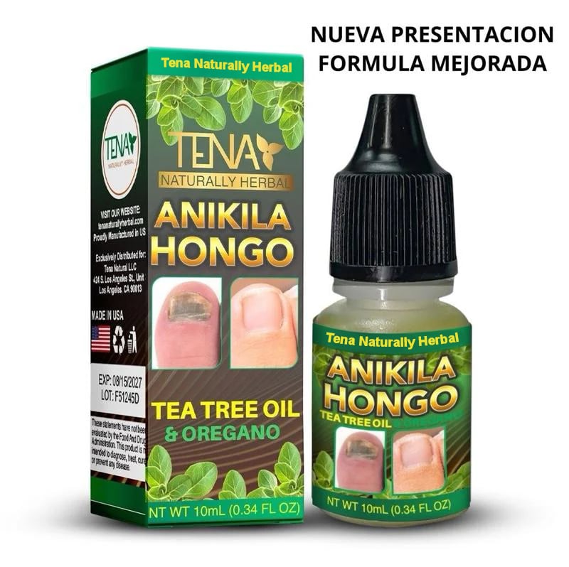 Elimina los hongos de tus uñas PARA SIEMPRE con Tena naturally herbal Anikila hongo.