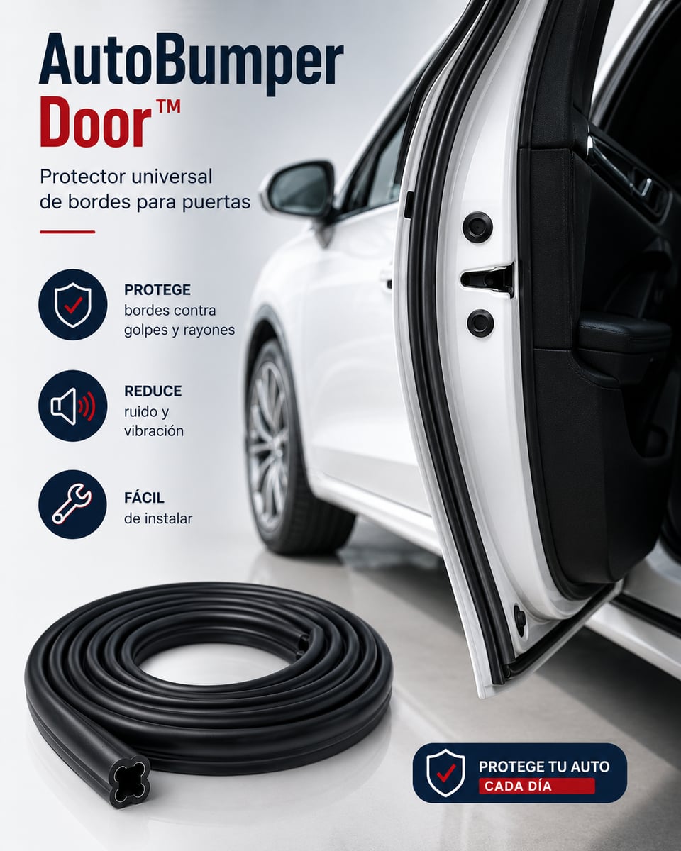 AutoBumper Door™ 💪 Absorbe Impactos y Ayuda a Evitar Rayones, Golpes y Vibraciones