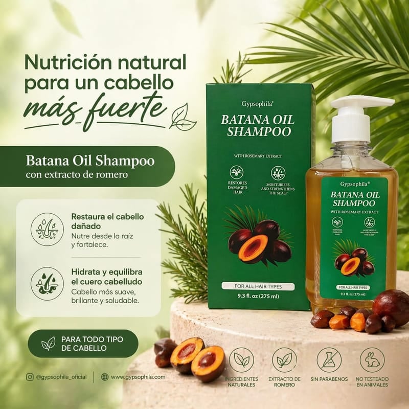 SHAMPOO DE BATANA OIL Y ROMERO