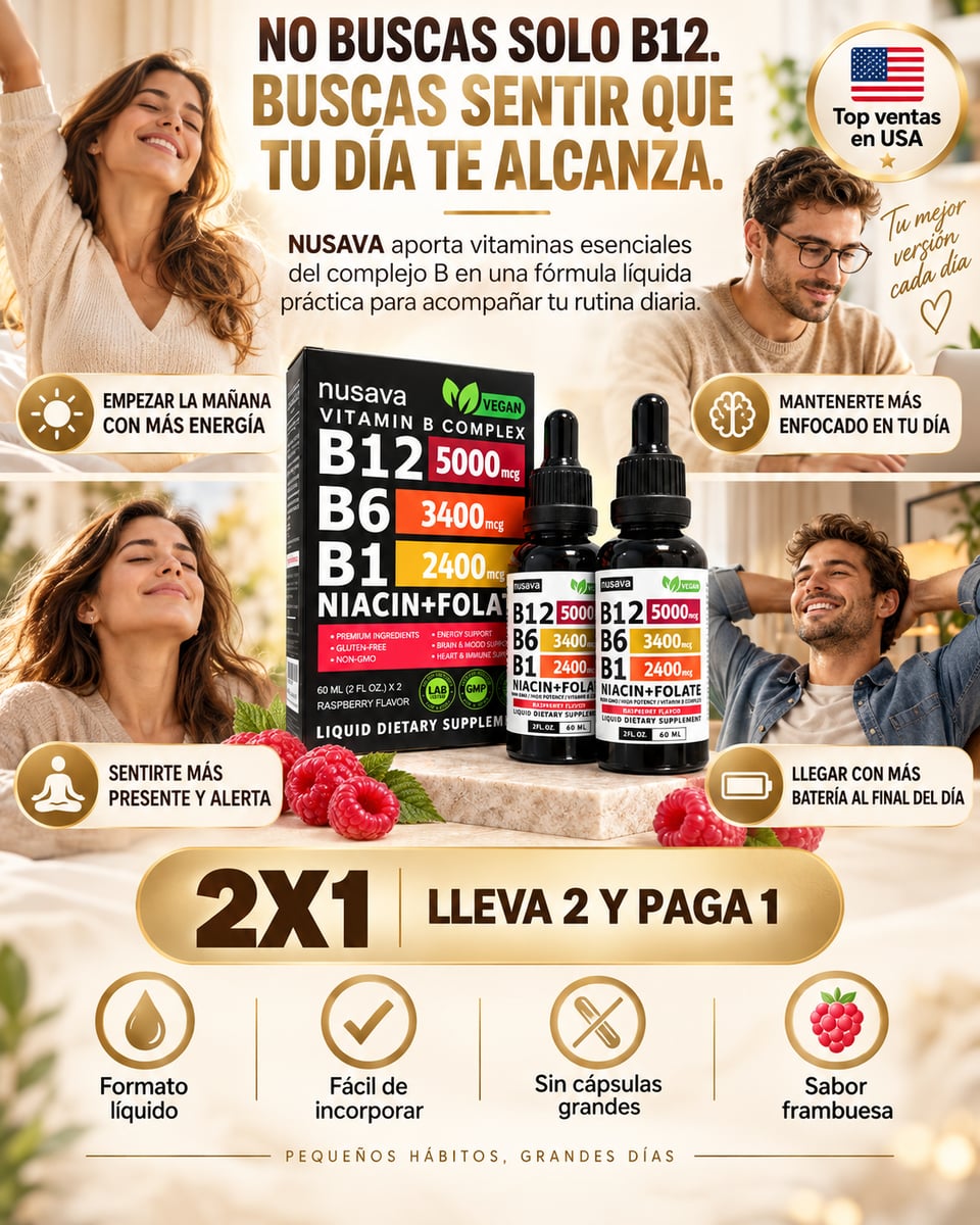 Complejo de Vitamina B — B12 + B6 + B1 120ml