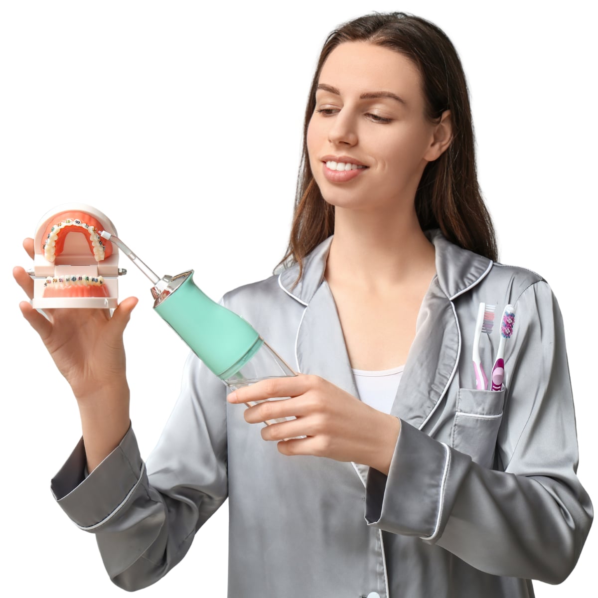 Tu Mejor Aliado para una Sonrisa Perfecta: IRRIGADOR BUCAL LIMPIA SMILE (Portátil y Recargable con USB) + Envío Gratis a todo GUATEMALA + CREMA DENTAL BLANQUEADORA GRATIS