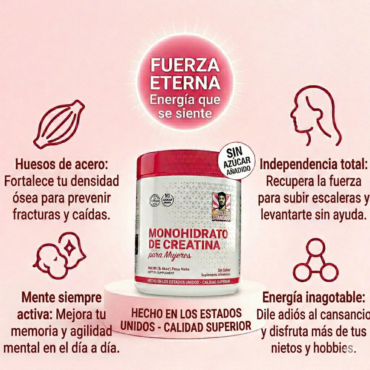 Creatina Especial para Mujeres Mayores.