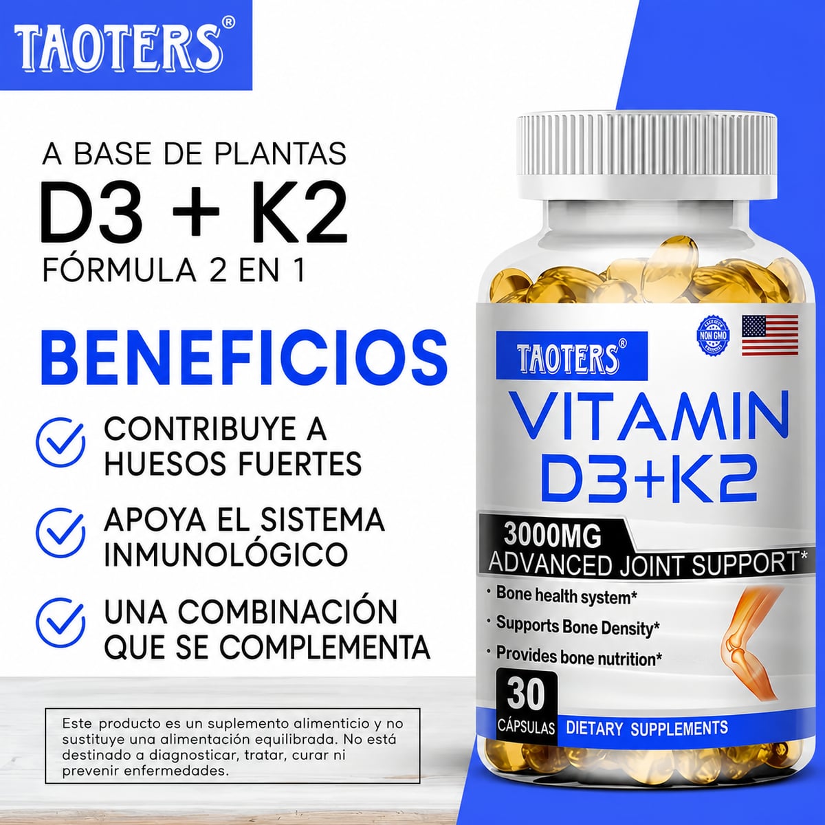VITAMINA D3 K2 DEAL 5,000 IU 30 CAPSULAS + ENVIO GRATIS 🎁
