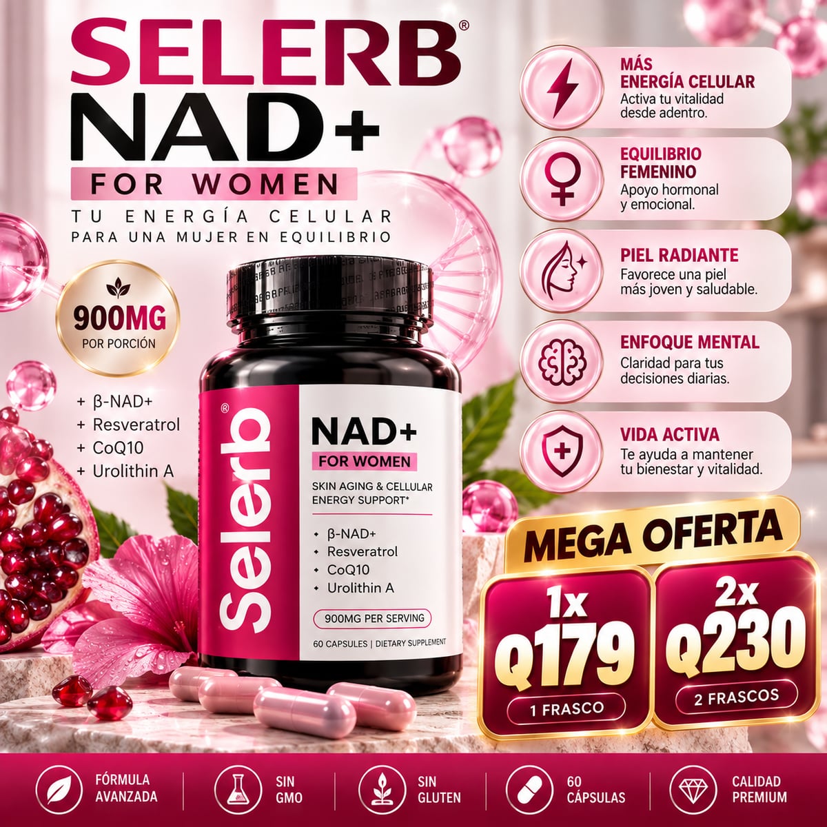 Selerb For Women: Tu Dosis Diaria de Energía y Belleza.