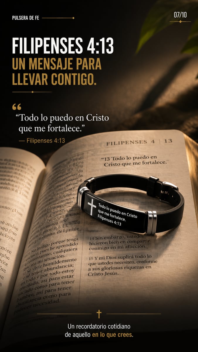 2X1 Pulsera de FÉ - Filipenses 4:13