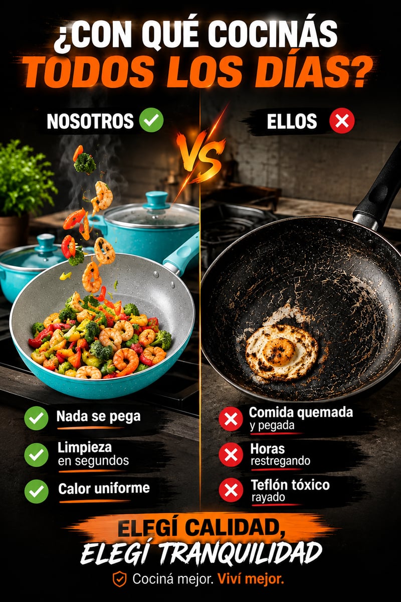 ✨ Set de Cocina 13 Piezas Premium – Cocina Completa con Ollas, Sartén y Utensilios