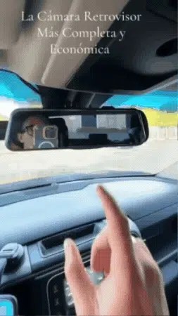 DRIVEVISION 360™ | ESPEJO RETROVISOR INTELIGENTE CON CÁMARA DELANTERA Y TRASERA HD + ENVIO GRATIS
