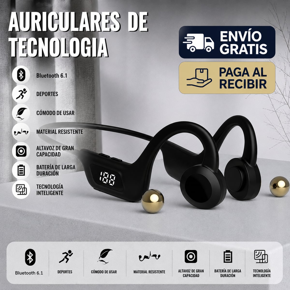 AURICULARES DE CONDUCCIÓN ÓSEA K79