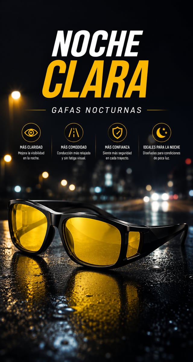 NocheClara™ – Gafas Nocturnas para Conducir