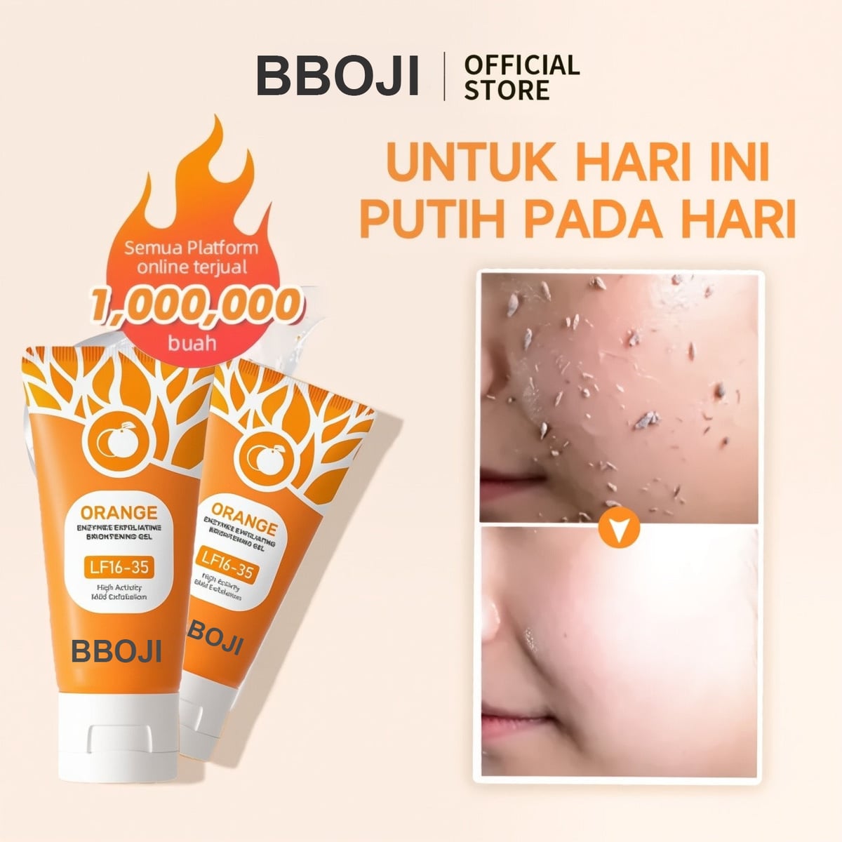 GEL EXFOLIANTE ENZIMÁTICO DE NARANJA
