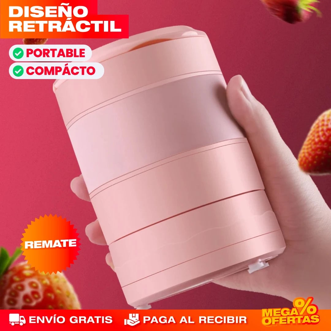 Mini Licuadora Plegable Portátil – Batidos al Instante y la Guardas en un Cajón