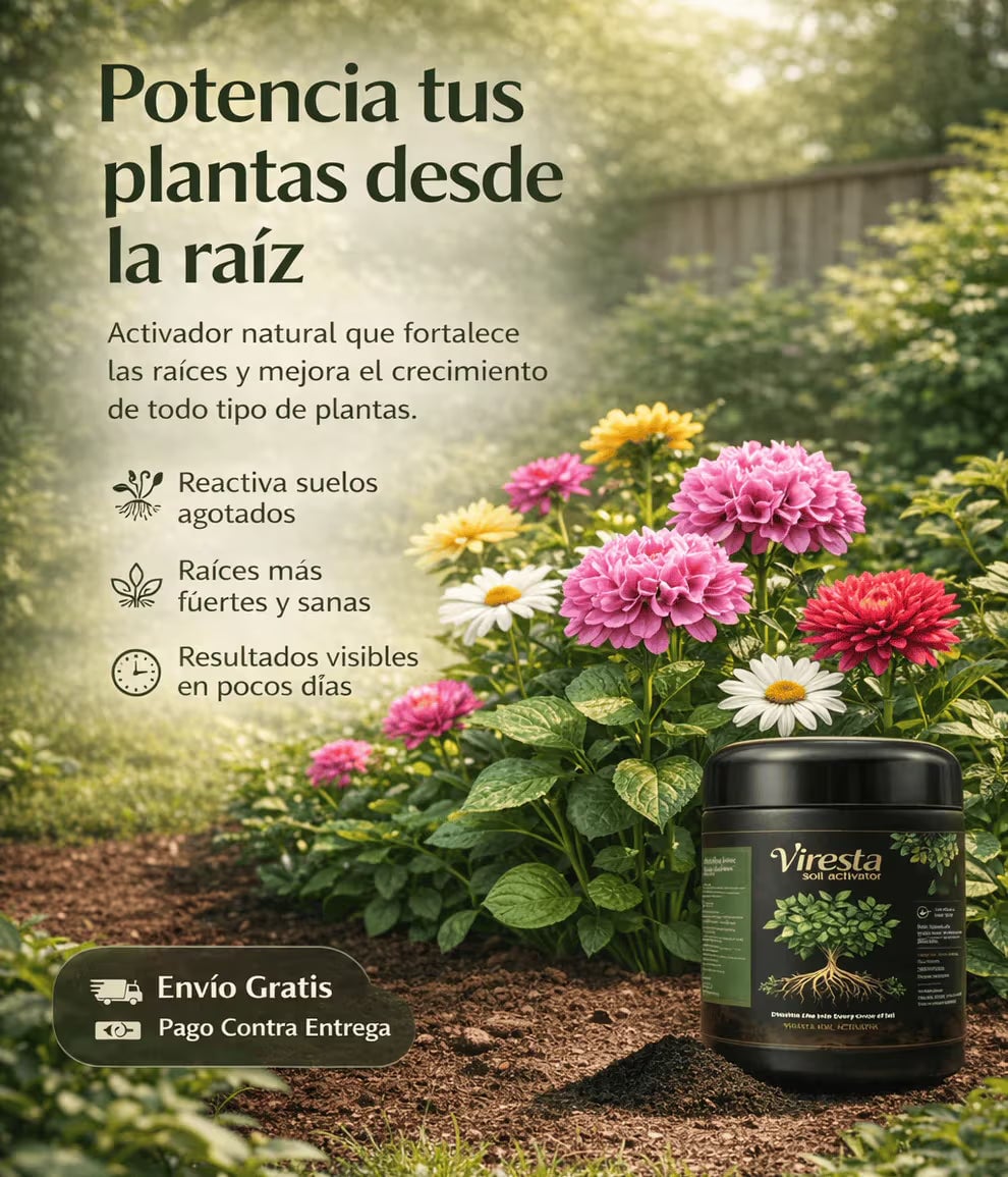 Viresta Bio™ | El impulso natural que tus plantas necesitan para crecer más fuertes y saludables 🌱