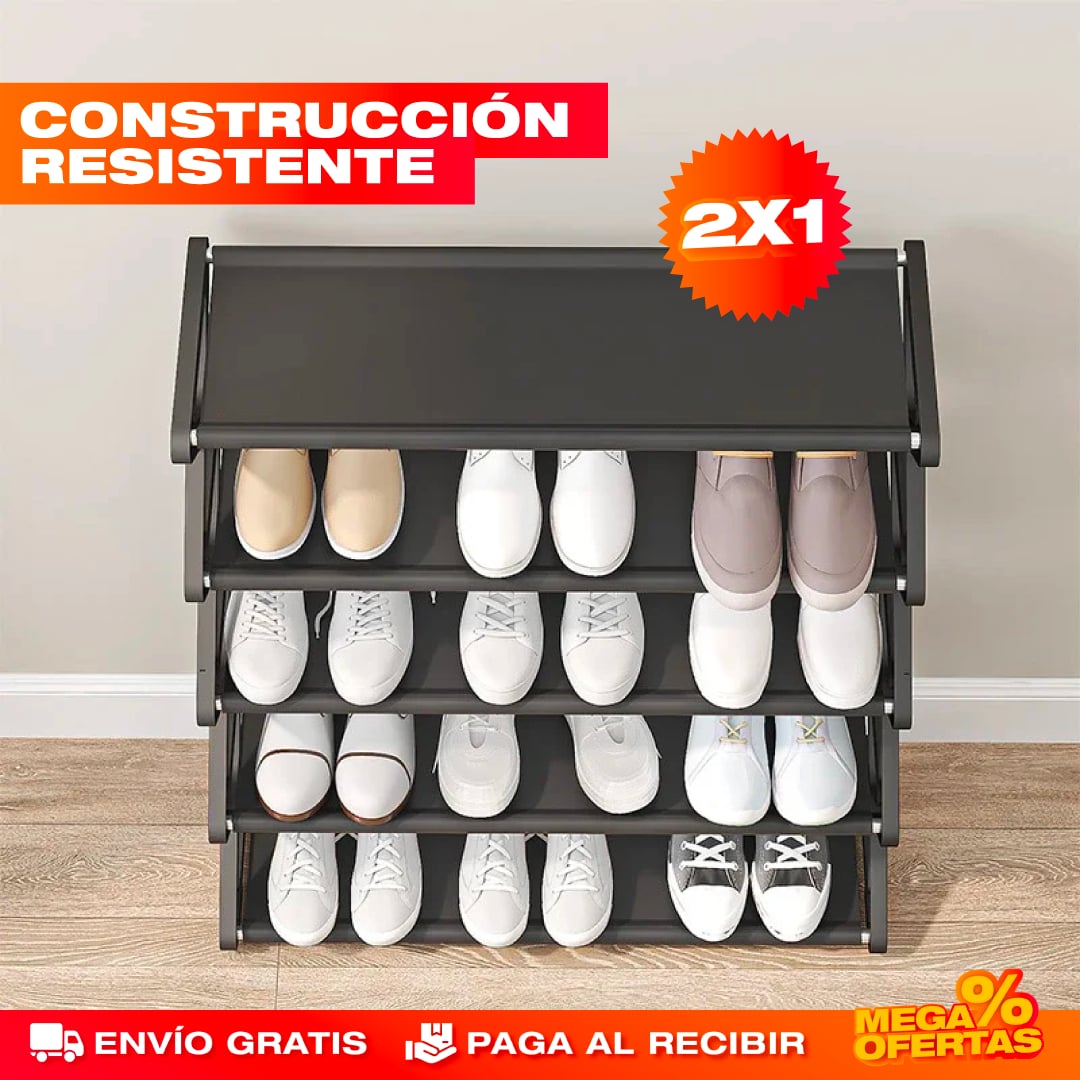 PROMO 2X1 ZAPATERO EN DISEÑO CRUZADO DE 5 NIVELES