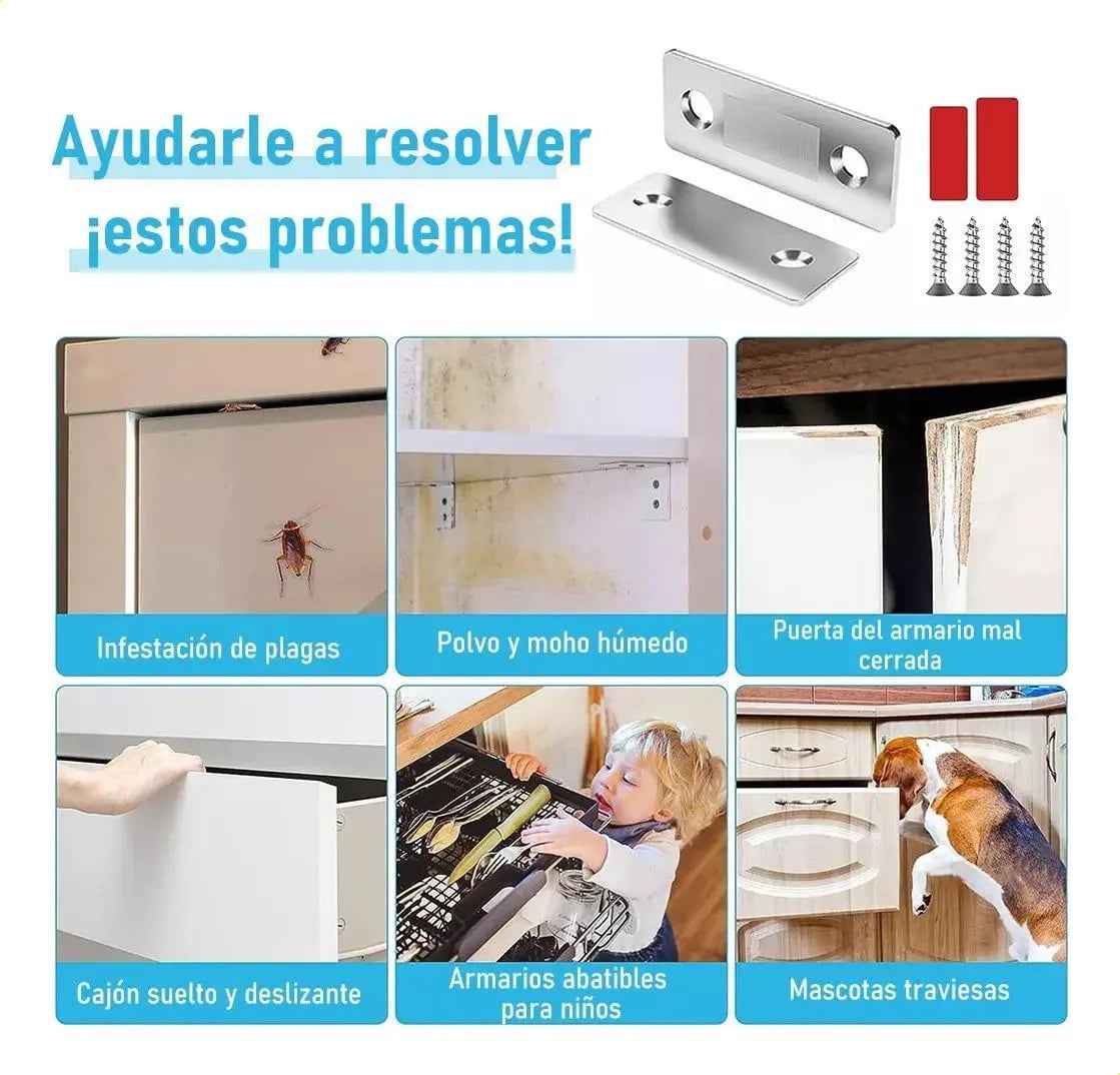 PUERTAS CERRADAS AL INSTANTE - Cierre Magnético para puertas + ENVÍO GRATIS