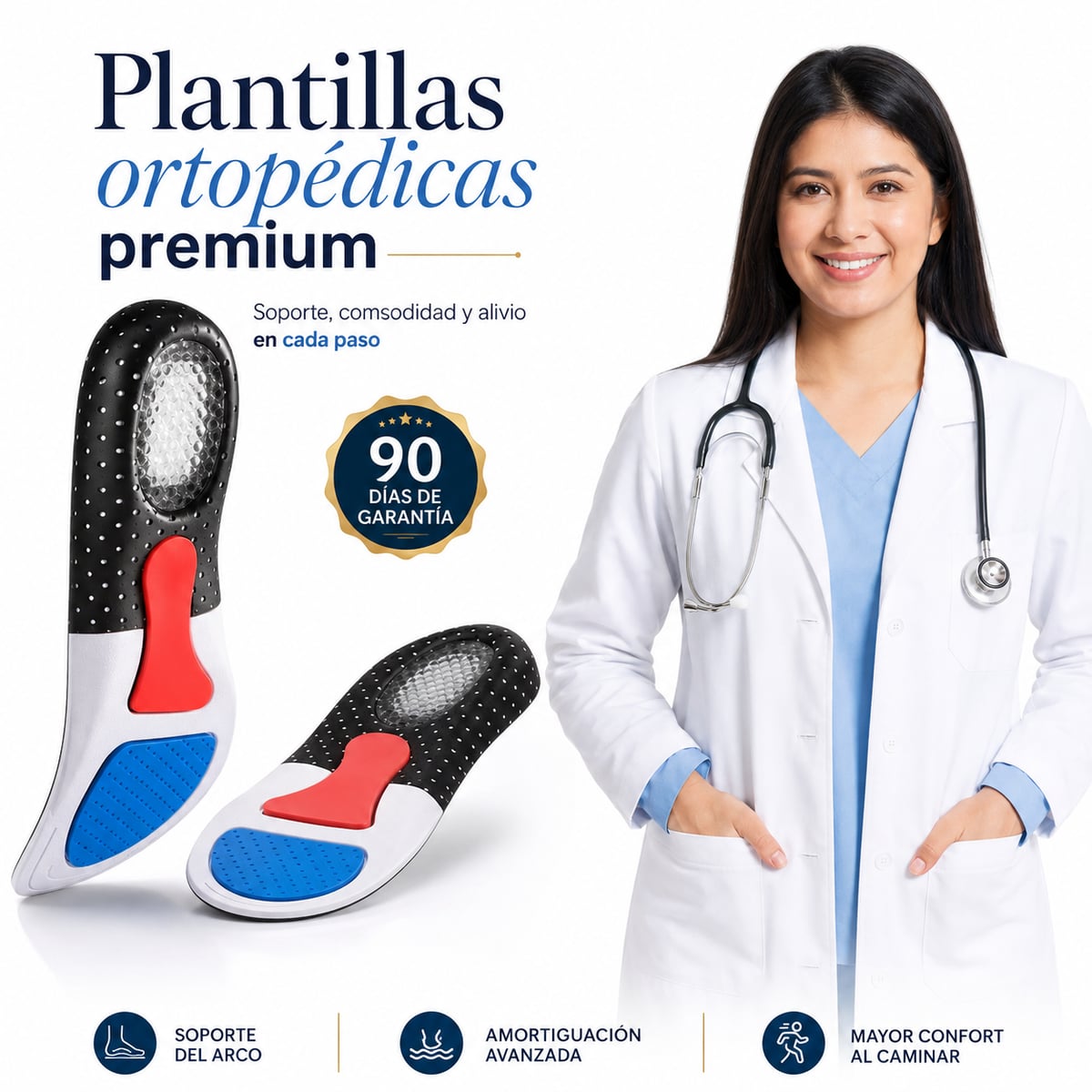 Plantillas StepGel Pro™️ - Alivia dolores de espolón y fascitis.
