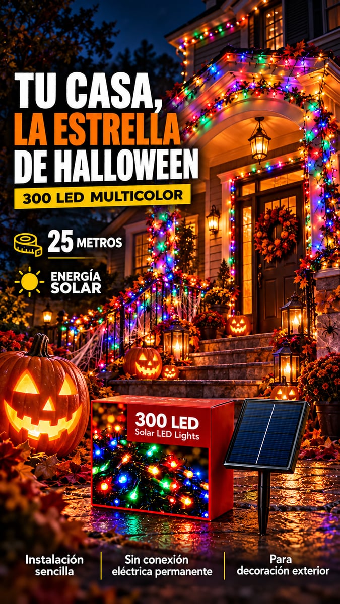 luces navideñas solares
