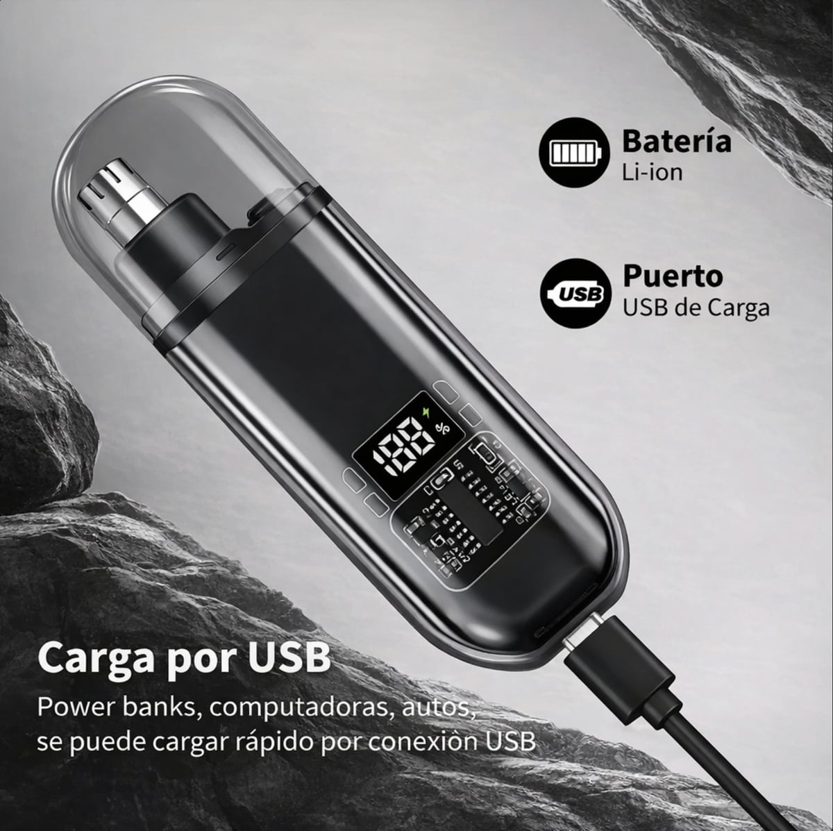 Recortadora de Vello Nasal y Oído + ENVIO GRATIS