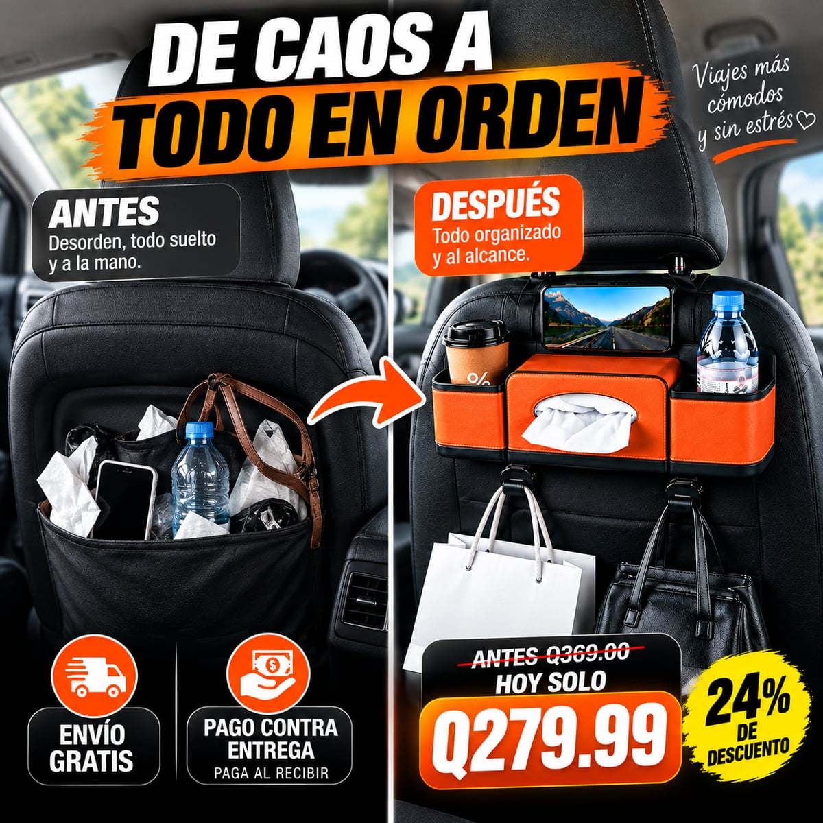 Organizador de Auto HOLDCY