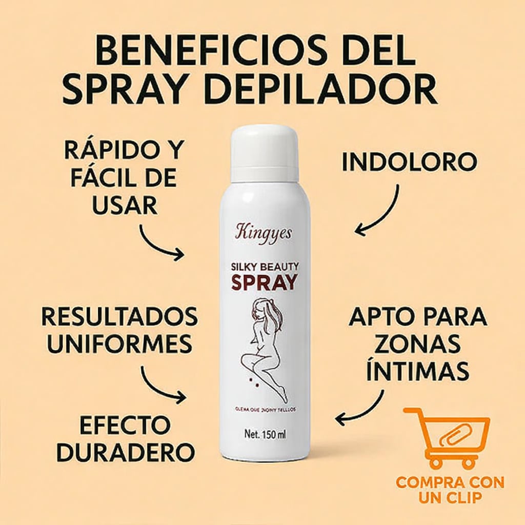 OFERTA 2x1 ⭐️ Spray Depilador para Hombres y Mujeres - 100% ORIGINAL Y SIN DOLOR