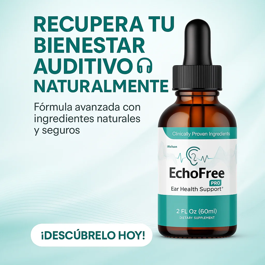 EchoFree PRO – Recupera tu audición y elimina el zumbido con ingredientes naturales