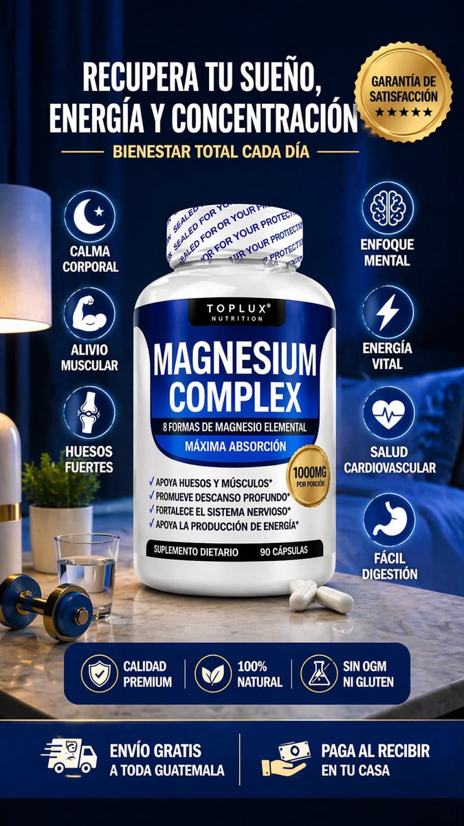 Magnesium Complex®– Sueño profundo y recuperación total sin estrés🎁