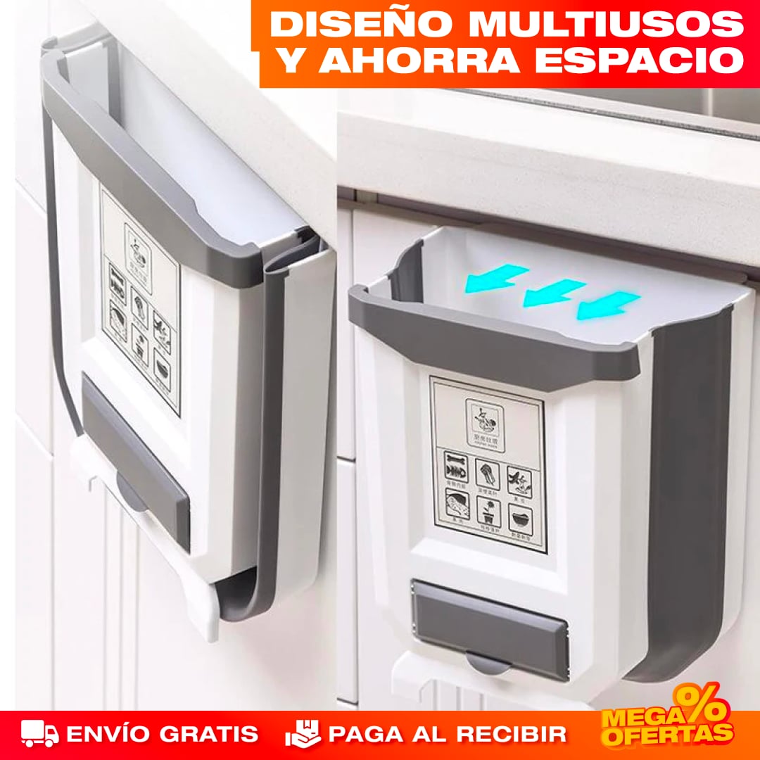 PAPELERA PLEGABLE PREMIUM CON DISPENSADOR