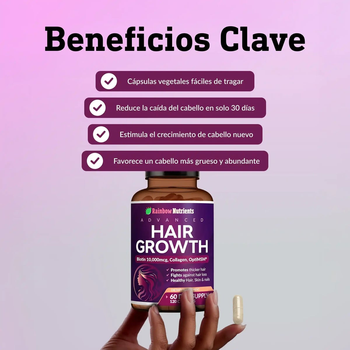 HairGrowth™: Suplemento para el crecimiento capilar avanzado