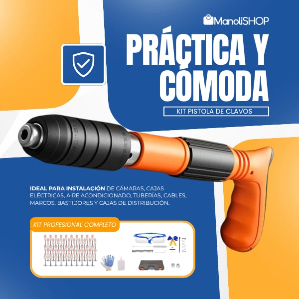 Kit Pistola de Clavos Completo 🚨 ÚLTIMO DIA DE PROMOCIÓN 🚨