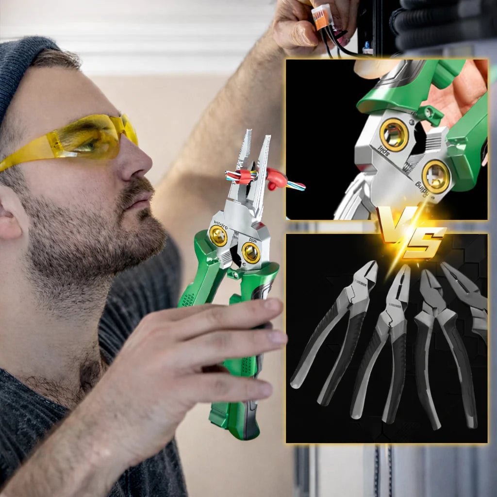 Alicate Multiherramientas Eléctrico Profesional Compacto